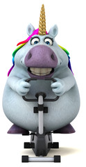 Fun unicorn - 3D Illustration