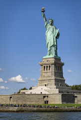 Obraz premium Statue of Liberty on Liberty Island in New York