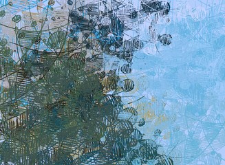 Contemporary art. Hand made art. Colorful texture. Modern artwork. Brushstrokes. Artistic background image. Abstract painting on canvas. Charcoal.