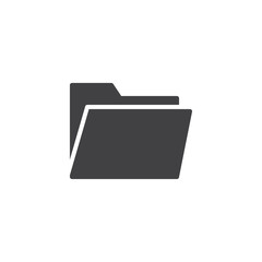 Folder vector icon. filled flat sign for mobile concept and web design. simple solid icon. Symbol, logo illustration. Pixel perfect vector graphics