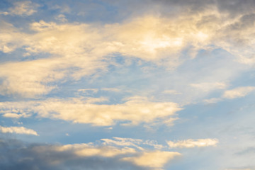  Clouds background with sky Summer landscape.