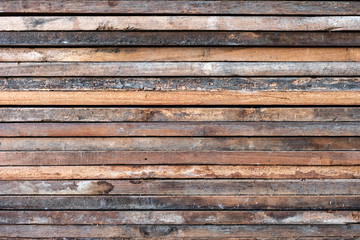 Fototapeta premium Aged decay wooden stacked texture