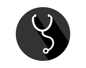 stethoscope circle medical medicare health care pharmacy clinic image vector icon