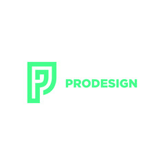 Pro Design Letter P Logo