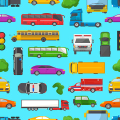 Traffic jam vector transport car vehicle and bus in the rush hour on highway road vector illustration set of transportation congestion of automobiles and minivans in jammed line
