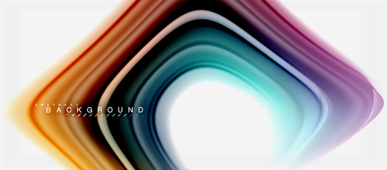 Rainbow fluid colors abstract background twisted liquid design, colorful marble or plastic wavy texture backdrop, multicolored template for business or technology presentation or web brochure cover