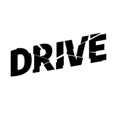 Drive Athletic sport typography, tee shirt graphics, vectors