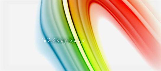 Rainbow fluid colors abstract background twisted liquid design, colorful marble or plastic wavy texture backdrop, multicolored template for business or technology presentation or web brochure cover