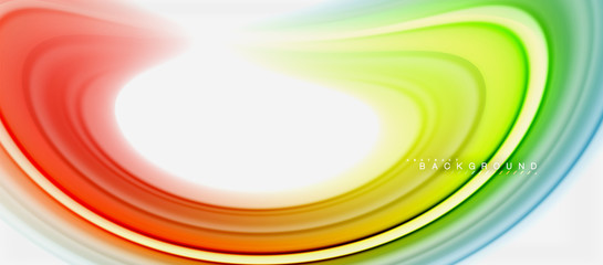 Rainbow fluid colors abstract background twisted liquid design, colorful marble or plastic wavy texture backdrop, multicolored template for business or technology presentation or web brochure cover