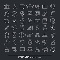 Education icon set