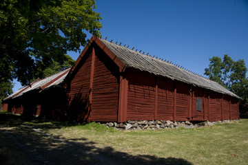 The household buildings for the Chaplain of Härkeberga from the 19th hundred, between Stockholm and Enköping
