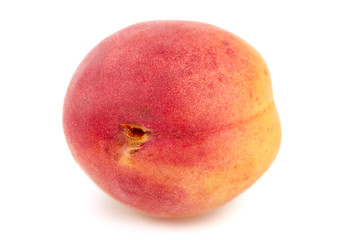 Isolated apricots. Fresh apricot fruit isolated on white background. Tropical abstract background. Fresh fruits. Place for your text.