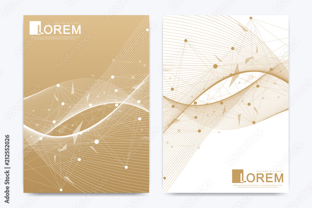 Poster modern vector template for brochure leaflet flyer cover catalog banner magazine or annual report in 