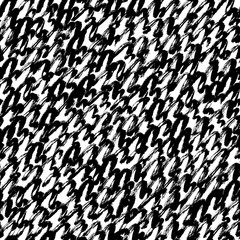 Seamless artistic abstract pattern. Hand drawn repeatable creative background. Paint stain grunge design from painted texture. Black and white drawing.