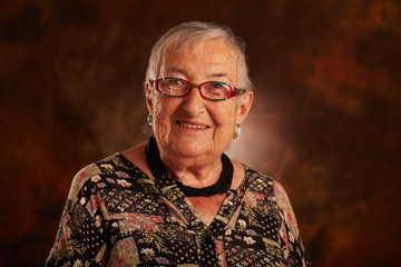 Obraz premium portrait of happy old woman