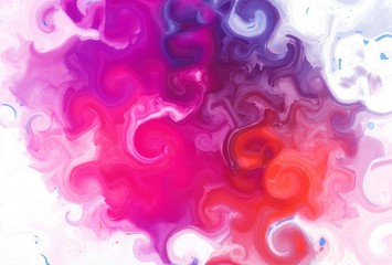 Abstract watercolor pink and purple texture background. Surreal fantasy artwork.
