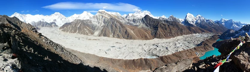 Cercles muraux Cho Oyu Panoramia Mount Everest Lhotse Cho Oyu and Makalu