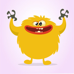 Scary cartoon monster head. Vector  illustration for Halloween © drawkman