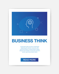 BUSINESS THINK ICON INFOGRAPHIC