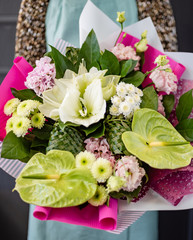 nice bouquet in the hands