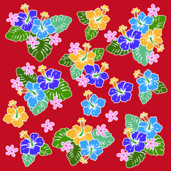 ハイビスカスのイラスト