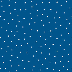 Seamless pattern with irregular polka dot. Repeated round spots drawn by hand. Simple endless print. © Anne Punch