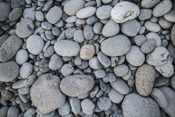 pebble stone on beach texture background