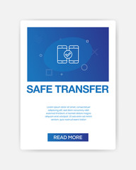 SAFE TRANSFER ICON INFOGRAPHIC