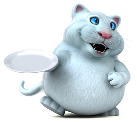 Fun cat - 3D Illustration