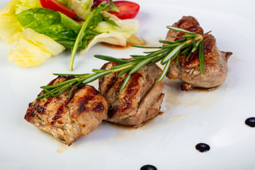 Delicious beef medallions