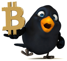 Fun bird - 3D Illustration