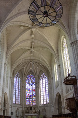 Montrésor. Collégiale Saint-Jean-Baptiste. Indre-et-Loire. Pays de Loire