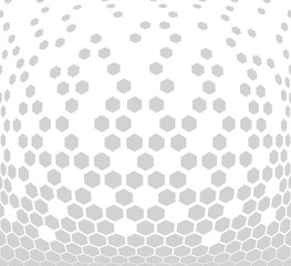 hexagon halftone geometric vector patter