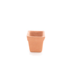 Empty flowerpot isolate on whitebackground.