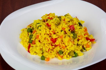 Rice with vegetables