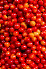 fresh red cherry berry abstract fruit colorful pattern texture background