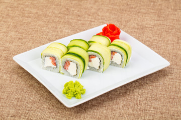 Japanese salmon roll