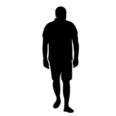 vector, isolated, silhouette man