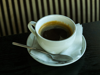 Cup of coffee on a table