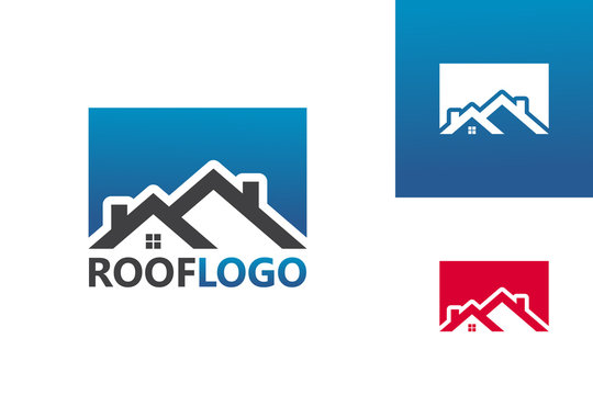 Roof Logo Template Design Vector, Emblem, Design Concept, Creative Symbol, Icon
