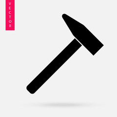 Hammer icon, vector