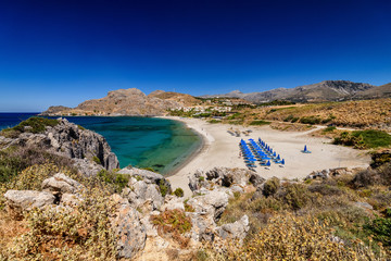 Fototapeta premium Amazing Ammoudi Beach in Crete island, Greece