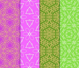 set of modern geometric pattern. vector illustration. for fashion design, interior, wallpaper
