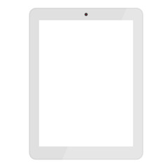 White tablet computer