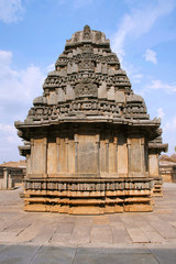 Akkana Basadi, temple of the elder sister, Sravanabelgola, Karnataka. The main deity of the temple is the twenty-third Jain Tirthankar, saint, Parshwanath.