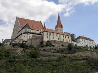 Fototapeta na wymiar View of Znojmo, from the river Dyje, Czech Republic