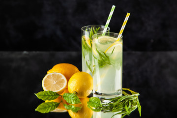 Fototapeta premium Tarragon lemonade drink