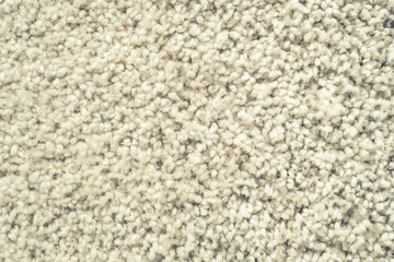 close up detail of absorbent fabric or shaggy white carpet, hairy carpet detail. absorbent fabric background.