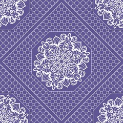 Floral ornament. Modern geometric pattern. Seamless vector illustration. Luxury texture for wallpaper, invitation, decor, fabric. Vector illustration © Bonya Sharp Claw