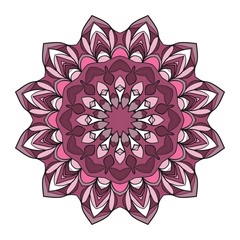Decorative Cicle Vector Shapes. Floral mandala. Vector illustration